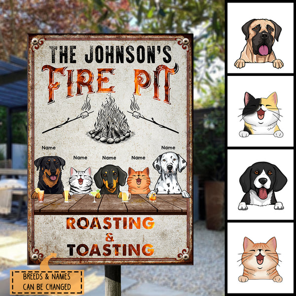 Pawzity Metal Camping Signs, Gifts For Pet Lovers, Fire Pit Roasting & Toasting