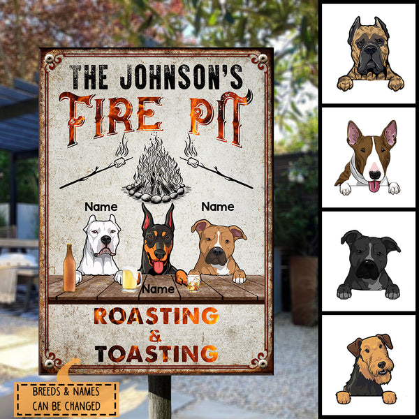 Pawzity Metal Camping Signs, Gifts For Dog Lovers, Fire Pit Roasting & Toasting