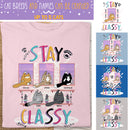 Stay Classy - Cats On Window - Personalized Cat T-shirt