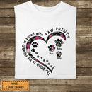 Pet Memorial T-shirt, Gifts For Loss Of Pet, The Road To My Heart Is Paved With Pawprints, Pet Sympathy Gifts
