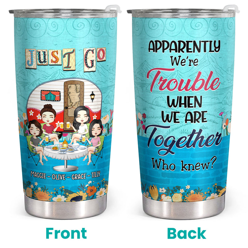 Camping Friendship Gifts For Women - Bestie, Best Friend Gifts Ideas - Personalized Tumbler