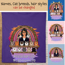 Teacher Life - Cat Mom Life - Personalized Cat And Girl T-shirt