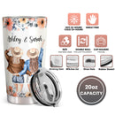 You Are My Person - Floral Custom Tumbler - Christmas Birthday Gift For Best Friend, Bestie, BFF