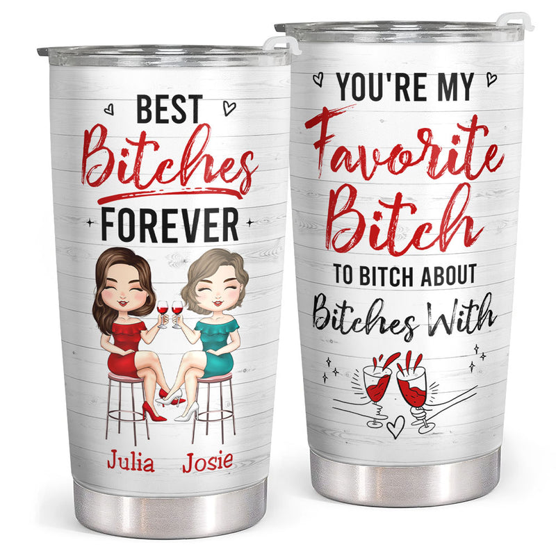 Custom Friendship Gifts - Christmas Best Friend Gifts, Happy Birthday To My Bestie - Personalized Tumbler