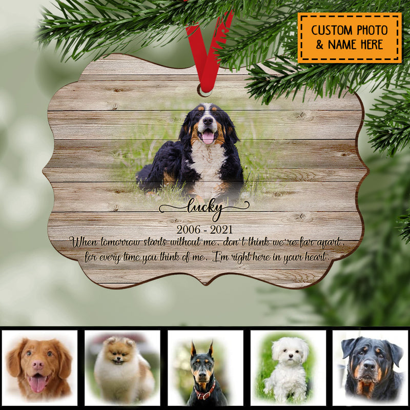 Custom Portrait Pet Memorial Dog Frame Pet Loss Gift Dog Christmas