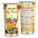 You Are My Person - To My Bestie - 20 Oz Tumbler - Yellow Birthday Gift For Best Friend, Bestie, BFF