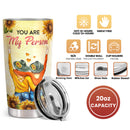 You Are My Person - To My Bestie - 20 Oz Tumbler - Yellow Birthday Gift For Best Friend, Bestie, BFF