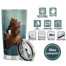 It's Not A Dad Bod, It's A Father Figure - Personalized Custom Tumbler - Christmas Birthday Gift For Dad, Father