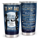 To My Dad - Navy 20 Oz Tumbler - Birthday Gift for Dad, Christmas Gift for Dad - Gift For Father