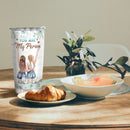 To My Bestie, You Are My Person - Floral Personalized Custom Tumbler - Birthday Gift For Best Friend, Bestie, BFF