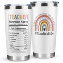 Teacher Gifts for Women - Teacher Appreciation Gifts, Thank you Gifts - Cool Gifts for Teachers Women - Teacher Gift Ideas - 20 Oz Teacher Tumbler