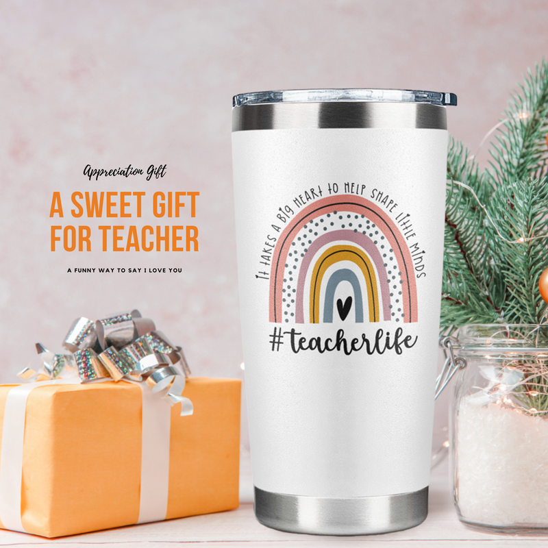 Teacher Gifts for Women - Teacher Appreciation Gifts, Thank you Gifts - Cool Gifts for Teachers Women - Teacher Gift Ideas - 20 Oz Teacher Tumbler