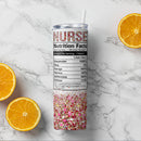 Nana - Personalized Skinny Tumbler - Custom Floral Tumbler - Birthday Gift For Grandma from Grandkids