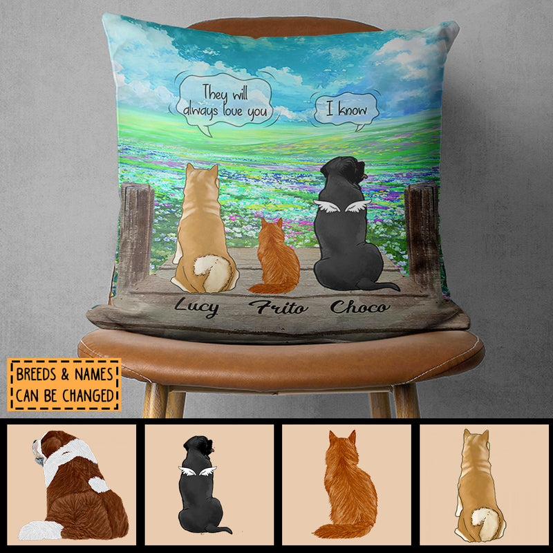 Custom Pet Pillow Using Pet Photo + Name Custom Cat Dog Pillow