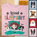 Official Sleepshirt, Girl And Her Dogs, Personalized Dog Breeds T-shirt, Gift For Dog Lovers