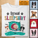 Official Sleepshirt, Old Lady With Her Dogs, Personalized Dog Breeds T-shirt, Gift For Dog Lovers