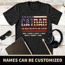 Cat Dad The Legend Personalized Cat Dad Shirt