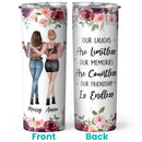 Our Laughs Are Limitless - Personalized Custom Tumbler - Birthday Gift For Best Friend, Bestie, BFF