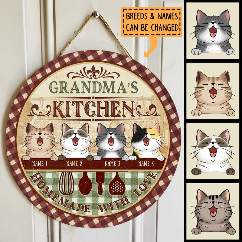 Pawzity Grandma's Kitchen Sign, Wooden Signs For Kitchen, Homemade With Love