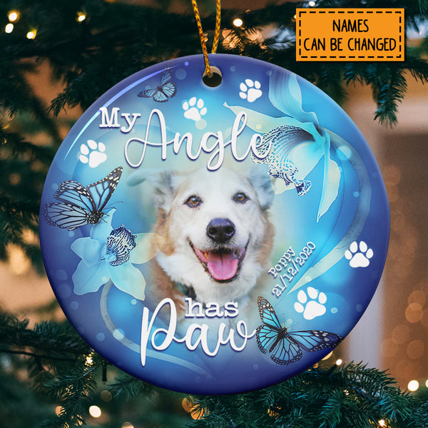 My Angel Has Paw - Personalized Dog Christmas Ornament