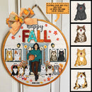Pawzity Fall Welcome Signs, Custom Wooden Signs, Happy Fall Front Door Decor
