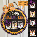 Halloween Welcome Door Signs, Happy Halloween Gifts For Cat Lovers, Custom Wooden Signs , Cat Mom Gifts
