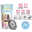 Friendship Best Friend Gifts, Happy Birthday Bestie, BFF - Good Friends Are Like Stars - Personalized Tumbler