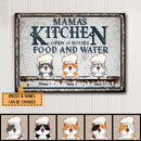 Pawzity Metal Kitchen Sign, Gifts For Cat Lovers, Open 24 Hours Food And Water Custom Kitchen Signs
