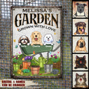 Pawzity Metal Garden Sign, Gifts For Pet Lovers, Grown With Love Plant & Butterfly Personalized Housewarming Gifts