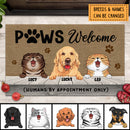 Pawzity Custom Doormat, Gifts For Pet Lovers, Paws Welcome Humans By Appointment Only Front Door Mat