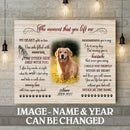 The Moment That You Left Me, Pet Memorial, Personalized Pet Photo & Name Canvas, Gifts For Loss Of Pet, Sympathy Gifts