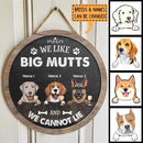 Pawzity Custom Wooden Signs, Gifts For Dog Lovers, We Like Big Mutts And We Can Not Lie , Dog Mom Gifts