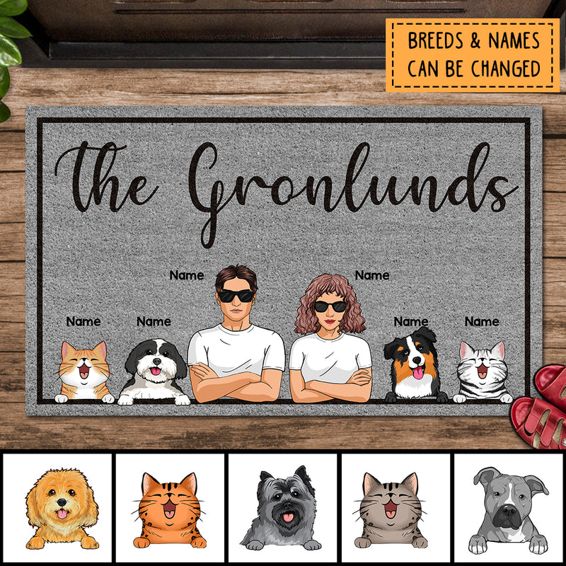 Pawzity Personalized Doormat, Gifts For Pet Lovers, The Gronlunds Outdoor Door Mat, Housewarming Gifts