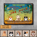 Pawzity Metal Yard Sign, Gifts For Pet Lovers, The Deck Where The Neighbors Listen To Good Music Welcome Signs