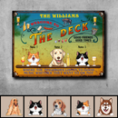 Pawzity Metal Yard Sign, Gifts For Pet Lovers, The Deck Where The Neighbors Listen To Good Music Welcome Signs