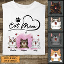 Personalized Cat Breeds T-shirt, Gifts For Cat Moms, Cat Mom & Heart T-shirt, Gifts For Mother's Day
