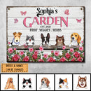 Pawzity Metal Garden Sign, Gifts For Pet Lovers, Fruit Veggies Herbs Rose & Butterfly Personalized Housewarming Gifts
