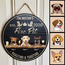 Pawzity Backyard Signs, Gifts For Dog Lovers, Fire Pit Roasting & Toasting Custom Wooden Signs , Dog Mom Gifts