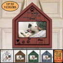 Pawzity Custom Wooden Signs, Pet Memorial Gifts, Your Wings Were Ready But My Heart Was Not House Shaped