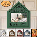 Pawzity Custom Wooden Signs, Pet Memorial Gifts, In Memory Of A Faithful Friend And Companion House Shaped