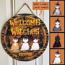 Halloween Welcome Door Signs, Halloween Custom Wooden Signs, Welcome The Witches Are In
