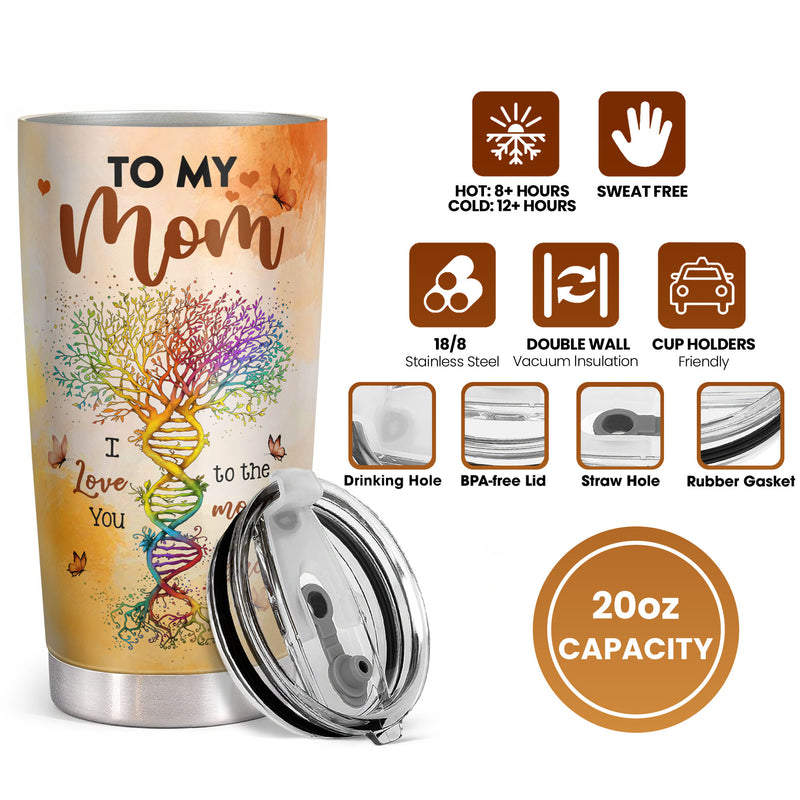 Vprintes Gifts for Mom from Son - 20oz Stainless Steel Insulated To My