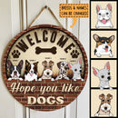 Pawzity Welcome Sign For Front Door, Gifts For Dog Lovers, Hope You Like Dogs , Dog Mom Gifts