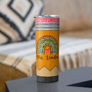 It Takes A Big Heart To Shape Little Minds - Personalized Skinny Tumbler - Graduation Birthday Teacher Gift